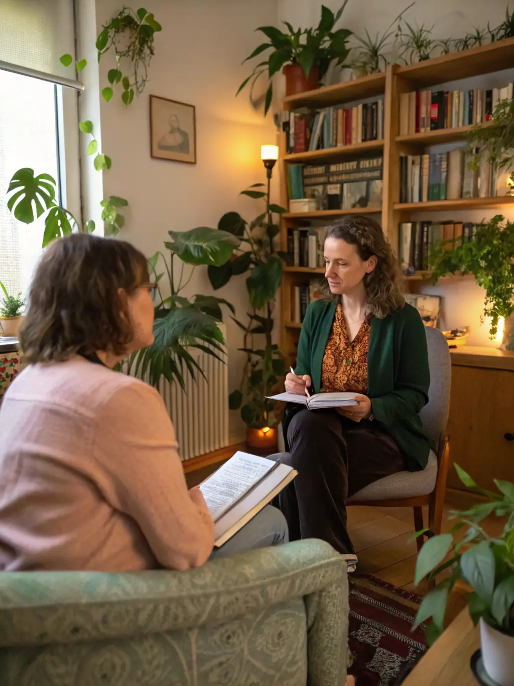 A person receiving a personalized consultation from a naturopathic practitioner, discussing their health goals and treatment options.